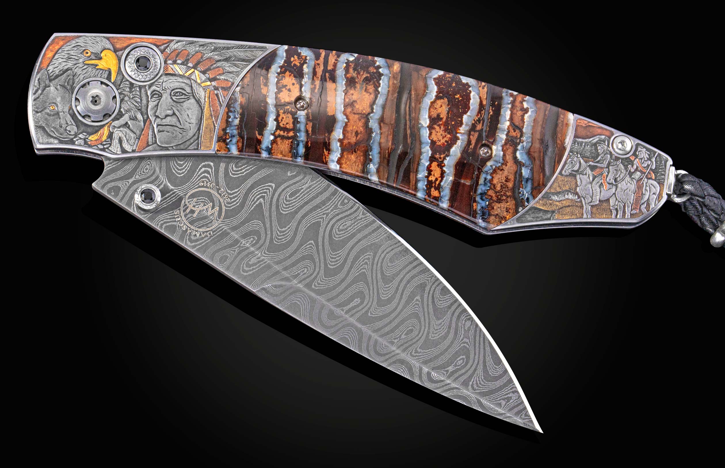 Hand Engraved Pocket Knives